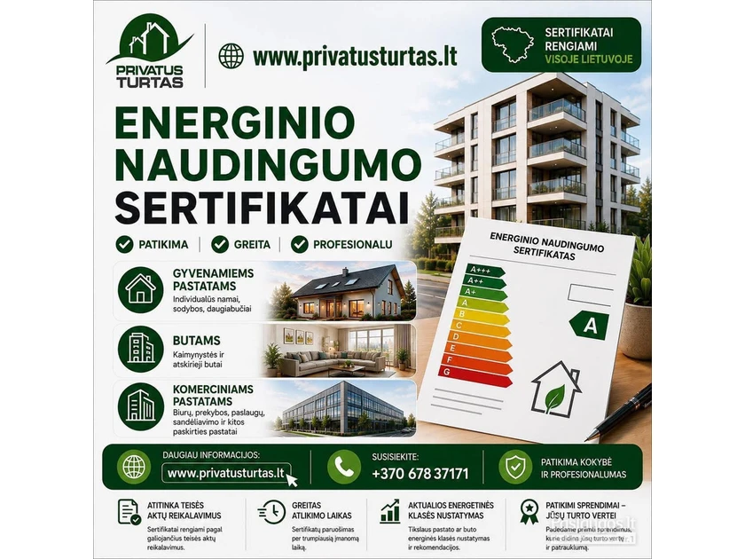 Energinio naudingumo dokumentai be streso