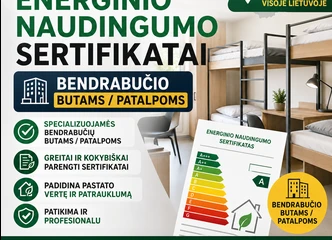 Energinio naudingumo pažymos visoje Lietuvoje