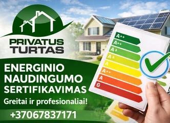 Energinio naudingumo sertifikatas per 24-48 val